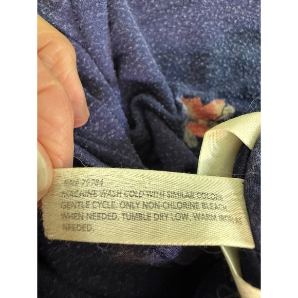 Soma Sleep Shirt Nightgown Womens XL Blue Floral Geometric 2 Pack Bundle Lounge - Picture 8 of 16